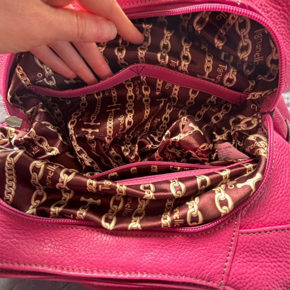 Genuine Leather large pink purse w/ wallet - Picture 11 of 16